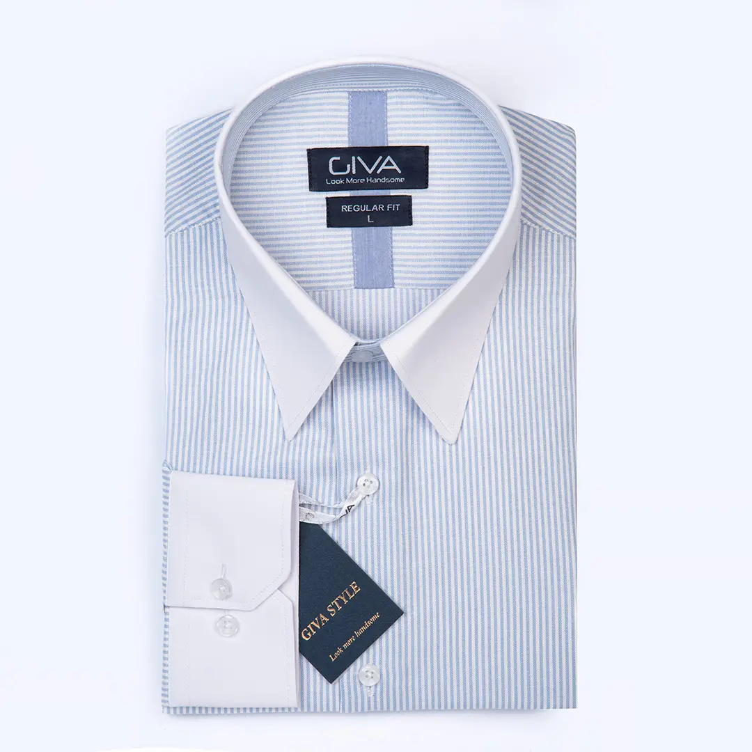 پیراهن راه راه طرح ایتالیا - Thumbnail 5